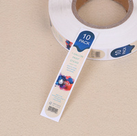 Maßgefertigte Rolle Selbstklebende Wasserdichte Kratzfeste UV-Beständige Vinyl-PET-Synthetikpapier Vollfarbige Etiketten Verpackung
