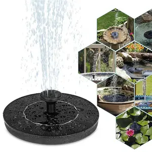新型太阳能喷泉水上漂浮喷泉池塘花园庭院装饰草坪装饰