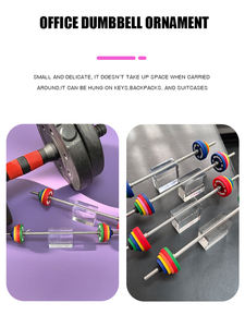 Haltère Charme Poids Gym Articles Promotionnels Cadeau <span class=keywords><strong>Fitness</strong></span> Jouet Personnalisé Caoutchouc Mini Pare-chocs Plaques Bureau Ornement Artisanat Décoration - Product Image 5