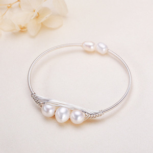 Pulsera de Perlas de Agua Dulce Estilo Cacahuete de Zhuji, Joyería Artesanal de Perlas Pequeñas y Frescas para Niñas, Diseño de Accesorios Versátiles - Product Image 2