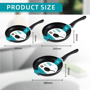 Winningstar <b>Nonstick</b> Fry Pan 26cm Ergonomic Handle For Frying Stirfrying Steaming Boiling Stewing Braising - Product Image 3