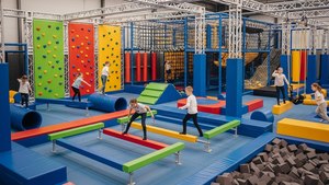 Ensemble de jeux d'escalade Ninja Warrior pour écoles et jardins d'enfants - Antidérapant et absorbant les chocs - Product Image 6