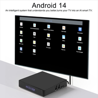 Nuevo Decodificador Inteligente con Control Remoto por Voz CZ2100 Quad-Core 4K, Android 14, Reproductor Multimedia, Transmisión en Casa, OEM