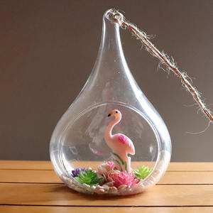 <span class=keywords><strong>Terrarium</strong></span> de verre transparent soufflé à la main, Vase de planteur en verre soufflé, pour décoration de maison - Product Image 1