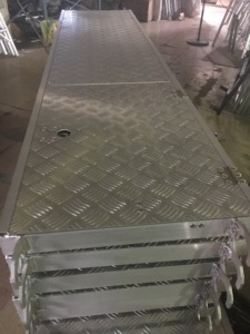 Puerta de <span class=keywords><strong>Escalera</strong></span> con Tablero de Acero para Soporte de Andamios - Product Image 4