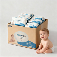 Lingettes pour bébé en gros OEM, jetables, biologiques, antibactériennes, extra douces, 80 lingettes, nettoyantes, écologiques, fournisseur de lingettes humides pour bébé