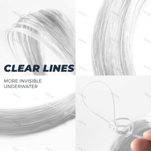 <span class=keywords><strong>80</strong></span> LB Mono Nylon Leader Line-Ligne <span class=keywords><strong>de</strong></span> pêche monofilament robuste dans un paquet <span class=keywords><strong>de</strong></span> bobine, offrant une personnalisation - Product Image 3