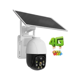 YW-15 אלחוטי חיצוני ip66 עמיד למים מצלמה סולארית 4 גרם חיצוני מצלמת אבטחה הביתה עם ראיית לילה