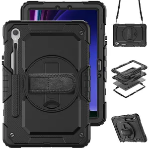 Per Samsung <span class=keywords><strong>Galaxy</strong></span> <span class=keywords><strong>Tab</strong></span> S9 11 "2023 X710 spesse in Silicone tracolla custodia custodia per animali da compagnia protezione pesante - Product Image 1