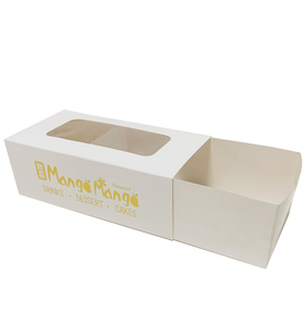 Caja para Llevar Postres de Rollo <span class=keywords><strong>Suizo</strong></span> con Estampado Personalizado, Laminación Mate y Relieve, Empaque de Cartón para Pastel Enrollado - Product Image 3