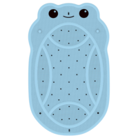 Nouveau design, tapis de douche/baignoire antidérapant en caoutchouc, pliable, ovale, motif grenouille, de luxe, imperméable