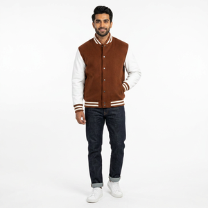 Chaquetas Varsity Personalizadas con Botones, Impermeables para Invierno, con Logotipo y Color Personalizados, Hechas en Pakistán con Bordado de Chenilla, Gran Venta - Product Image 1