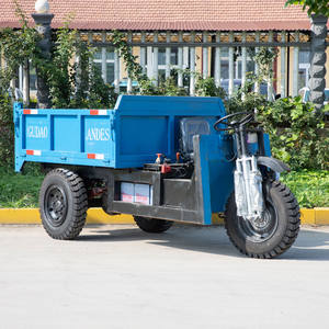 4 Ton 1.5 Ton Dumper Elétrico Carga Aberta 3 Rodas Mini Triciclos Diesel Pequeno Caminhão Basculante Diesel Grande Capacidade de Carga Motorizada - Product Image 3