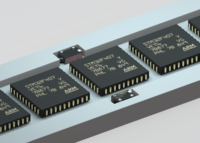 Capteur photoélectrique de comptage de puces à faisceau traversant, lumière rouge stable, détection à 2 m de distance
