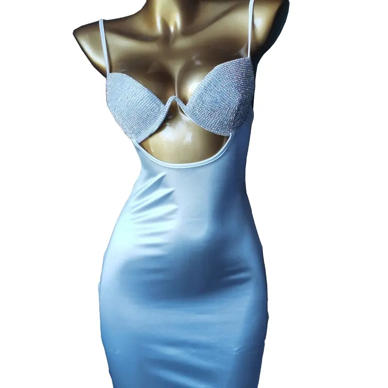 NOVANCE Dresses 2023 Trending Elegant sexy cut out sky blue party dress y2k cocktail dress club wear birthday party