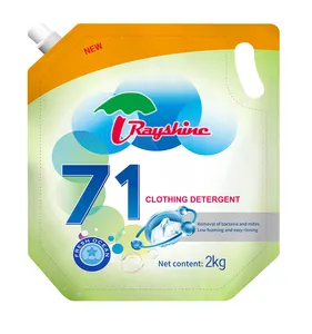 Detergente para ropa líquido para ropa con fragancia Fresh Ocean rentable para lavar ropa 2 KG