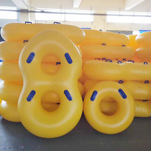 Bouée gonflable 106x106cm en PVC pour deux personnes, idéale pour les loisirs aquatiques en extérieur - Product Image 3