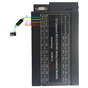 Eletechsup N438C15 12V 24V 2 en 1 15 canaux RS485/RS232 Modbus RTU Relais PLC DO PC UART Contrôleur de commutation de port série DC A646 - Product Image 4