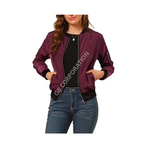 Chaqueta Bomber de Invierno para Mujer, Más Vendida, Gruesa, Cálida, Transpirable, Resistente al Viento, Informal, Ligera, Tejida, Ecológica, para Exteriores - Product Image 1