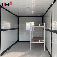 JJM Chinois 20 pieds Russie 100 MM Panneau mural préfabriqué Maison pliable Maison conteneur pliable en acier sandwich