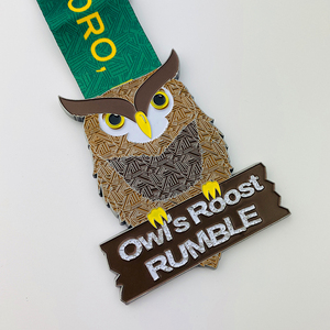 Médaille de marathon coureurs bon marché course de trail virtuelle amusante médaille de <span class=keywords><strong>montagne</strong></span> avec ruban couleur 5k 10k course de course sport - Product Image 6