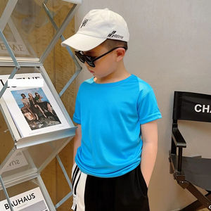 उच्च गुणवत्ता वाले स्पैन्डेक्स मिश्रण त्वरित शुष्क टी शर्ट कस्टम लोगो मुद्रण लोचदार आउटडोर व्यायाम जिम फिटनेस टी-शर्ट - Product Image 3