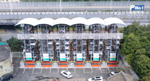 Sistema di parcheggio semiautomatico <span class=keywords><strong>puzzle</strong></span> con impianto di parcheggio intelligente e scivolo multilivello