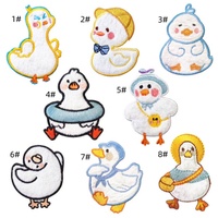 Patchs autocollants Willy en peluche brodés petit canard personnalisés en gros