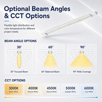 Luminaire LED sans scintillement à optique de précision, éclairage industriel pour aéroport et entrepôt de fret