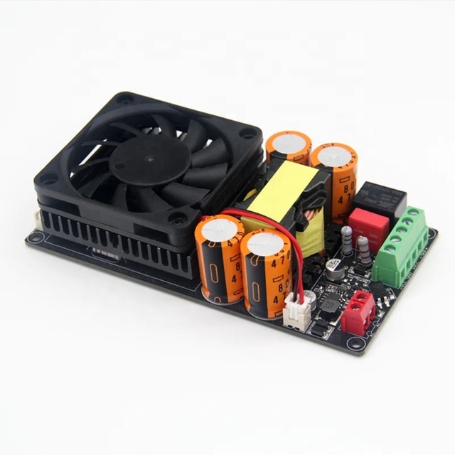 1000W Power Amplifier Board Mono Channel Big-power  Mono Stage 1000W Power Amplifier Board Class D HIFI  With Fan