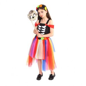 Vente flash, costumes d'Halloween à la mode et populaires pour enfants, costume de sorcière d'Halloween, vente en gros en Chine pour les filles, 4ourcostumes - Product Image 2