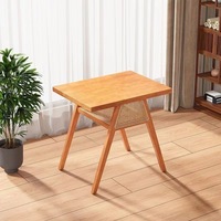 Ensemble de chaises de salle à manger modernes européennes en rotin tressé avec plateau en ardoise et pieds en métal, garantie 1 an, couleur au choix pour la vente en gros