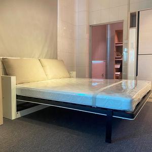 Moderno multifuncional inteligente economia de espaço, madeira branca vertical dobrável escondida parede cama murphy - Product Image 5