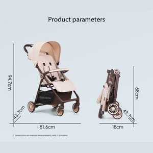 ベビーカーベビーカー子供旅行用軽量簡単折りたたみ簡単持ち運び可能 - Product Image 6