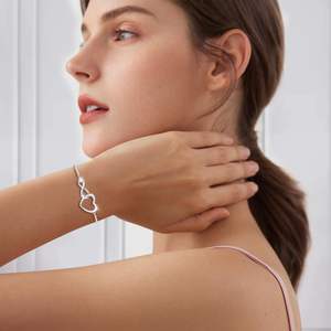 Bracelet Symbole Infini Chiffre 8 pour Femme, Bijoux en Cuivre et Zircon Cubique pour la Fête des Mères, Vente en Gros, Commande en Gros - Product Image 1