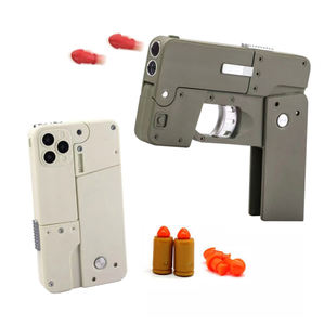 Pistolet en plastique pliable à balles souples, pistolet jouet pour garçons, balle molle, projectile, déformation de téléphone portable, <span class=keywords><strong>espion</strong></span> simulé - Product Image 1