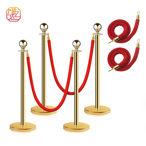 เสารอคิวทำจากโลหะทำจากสแตนเลสมีเสาควบคุมเสาเชือกแบบตั้ง - Product Image 1