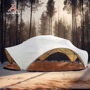 Carpa Comercial Kawagebo Kamp de 12m y 9m, Domo Geodésico Lotus Lane, Toldo en Forma de Concha, Gazebo de Arco de Circo, Carpa Estrella para Banquetes - Product Image 4