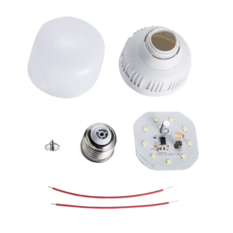 best price 3W 5W 7W 9W 12W 15W 18W 24W Led Bulb spare parts E27 B22 Led lights housing raw material T bulb SKD