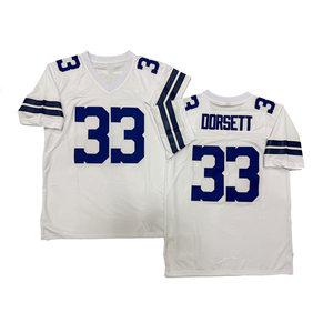 Maillot de rugby vintage pour homme, style cousu, 8 Troy Aikman, 12 Roger Staubach, 21 Deion Sanders, 22 Emmitt Smith, 33 Tony Dorsett, tailles S-3XL - Product Image 6