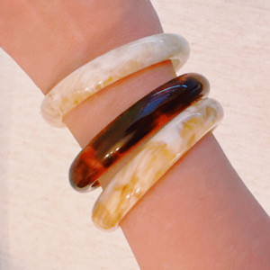 Natural Tones Bold Resin <b>Bangle</b> <b>Set</b> of 3 - Product Image 1