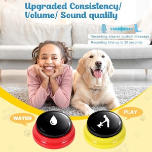 Botones de Comunicación para Perros, Botón Parlante para Perros con Grabación de Voz de 30s, Botones de Entrenamiento para Mascotas, Botones Parlantes para Gatos y Perros - Product Image 4