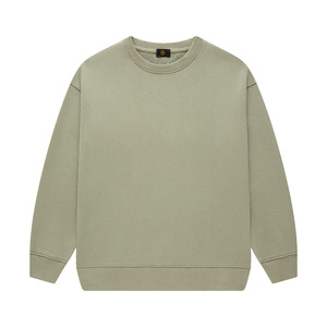 Sweat-shirt décontracté <span class=keywords><strong>à</strong></span> col rond pour enfants, coupe ample, en coton doublé polaire 300 GSM, couleur unie <span class=keywords><strong>taupe</strong></span> et blanc, avec logo personnalisé, vente en gros, haute qualité - Product Image 5