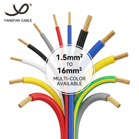 Cable de Cobre Sólido con Aislamiento de PVC, Unipolar, 450/750V, 1.5 a 16mm2, para Cableado Doméstico, Instalación Interior, OEM, CE, RoHS