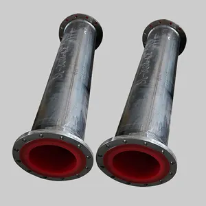Production Company High Impact And Load-bearing Resistant Polyurethane Material Lined Stainless Steel Tube Pipe