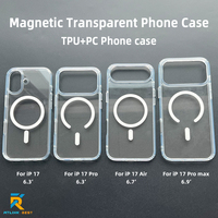 Housse de téléphone magnétique pour iPhone 15 iPhone 16 Series TPU Transparent Wireless Charge Phone Case pour iPhone 16 Series