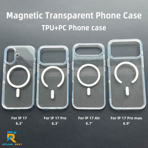 Housse de téléphone magnétique pour iPhone 15 iPhone 16 Series TPU Transparent Wireless Charge Phone Case pour iPhone 16 Series - Product Image 2