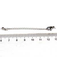 Chaîne d'extension en acier inoxydable plaqué or 18 carats avec fermoir mousqueton, chaîne de finition pour kit de bijoux DIY faits à la main, vente en gros