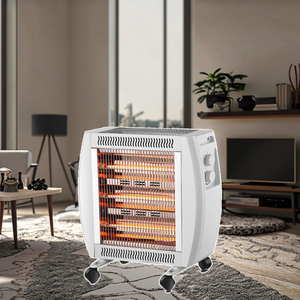 Máy sưởi thạch anh hai ống hai mặt, mẫu mới năm 2025 |   Bánh xe làm nóng nhanh |   Thông gió |   Máy sưởi không gian di động 2000W dành cho - Product Image 2