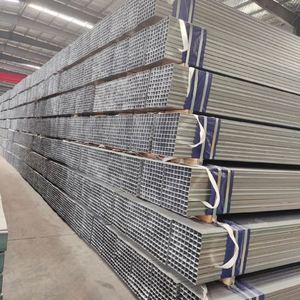 Perfil de Acero ASTM Q195 Q235 Q345 A53, Tubo Cuadrado de Acero Galvanizado, Precio de Tubería de Acero Galvanizado para Construcción e Industria - Product Image 2